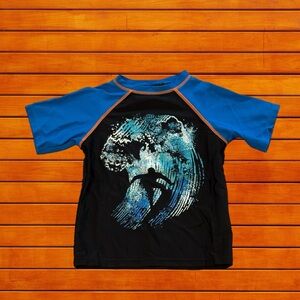 Kids Swim Shirt with Surf Print - Blue Size 3T from Appaman